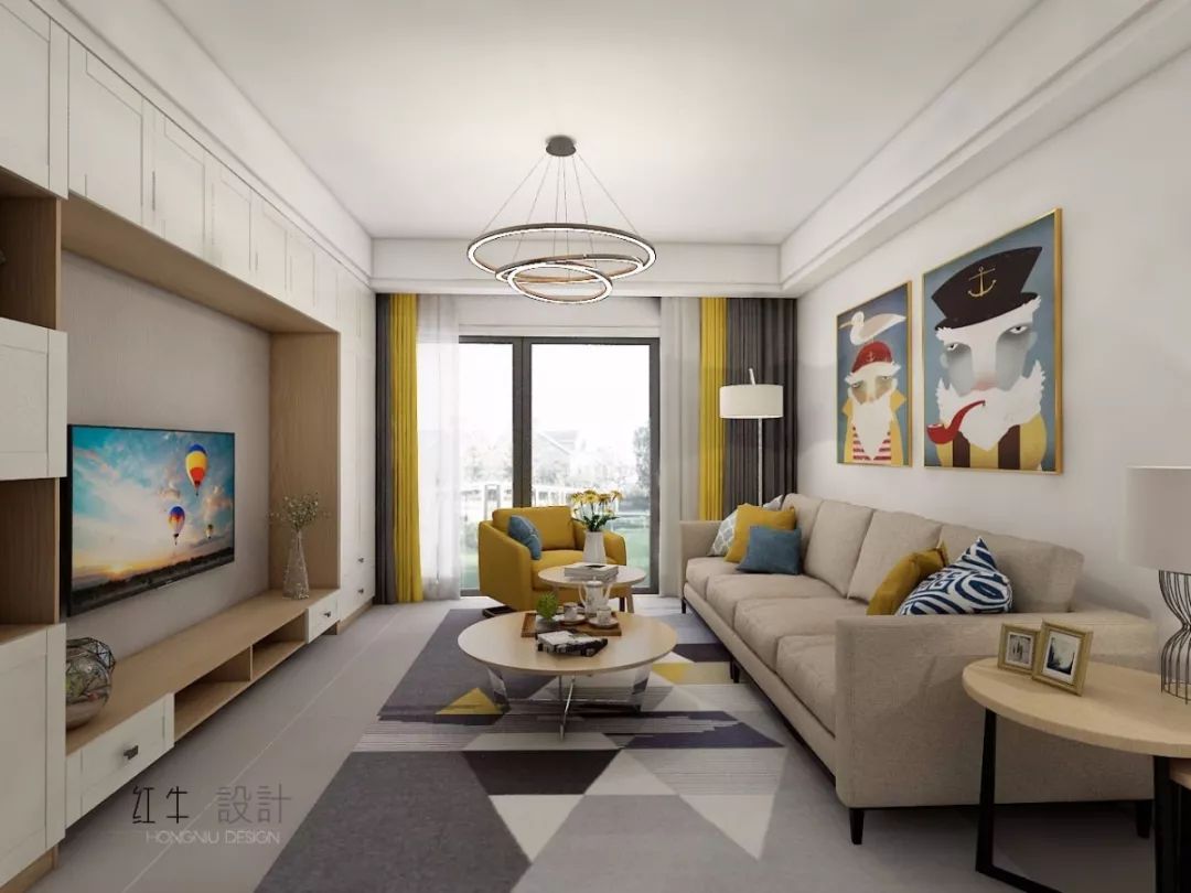 南京保利香檳國(guó)際126平米北歐風(fēng)格裝修  極致簡(jiǎn)潔01