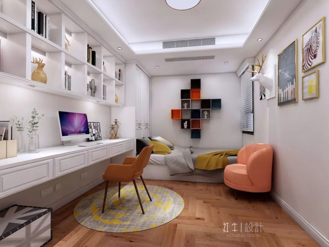 南京紫金未來城140平米簡約法式風格裝修  古典和現(xiàn)代的結(jié)合08