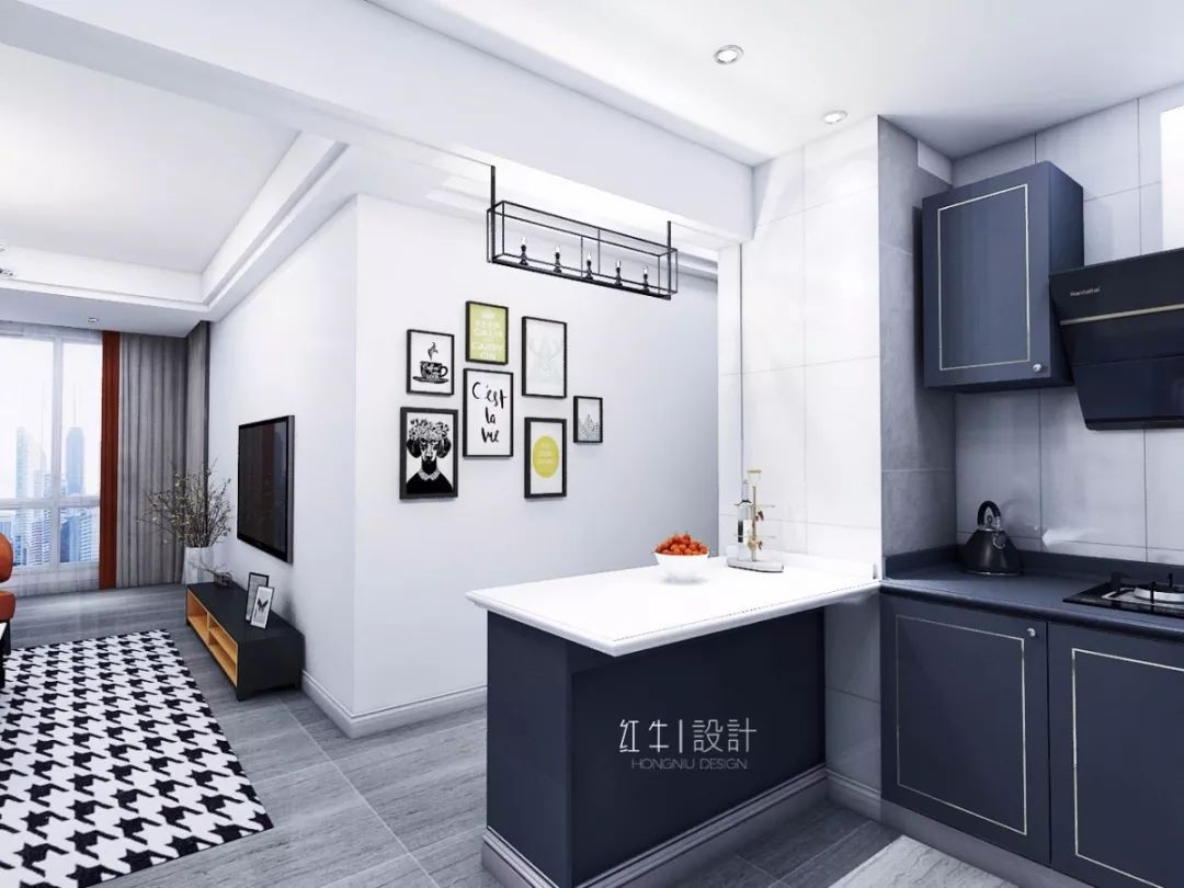 南京招商依云和府88平米現(xiàn)代簡(jiǎn)約風(fēng)格裝修  冷暖中和02