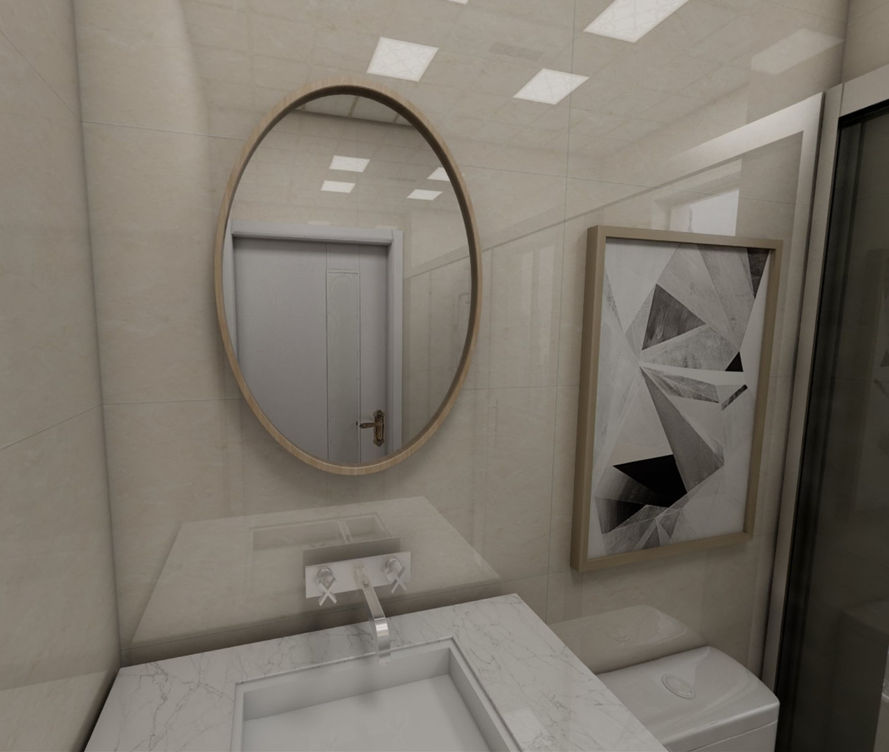 南京招商依云和府88平米現(xiàn)代簡(jiǎn)約風(fēng)格裝修  冷暖中和07