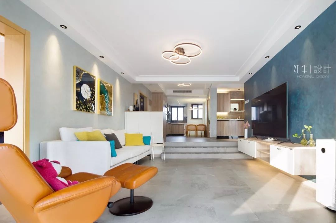 南京明月港灣105平米北歐風格裝修  擁有獨立衣帽間與書房07實景圖