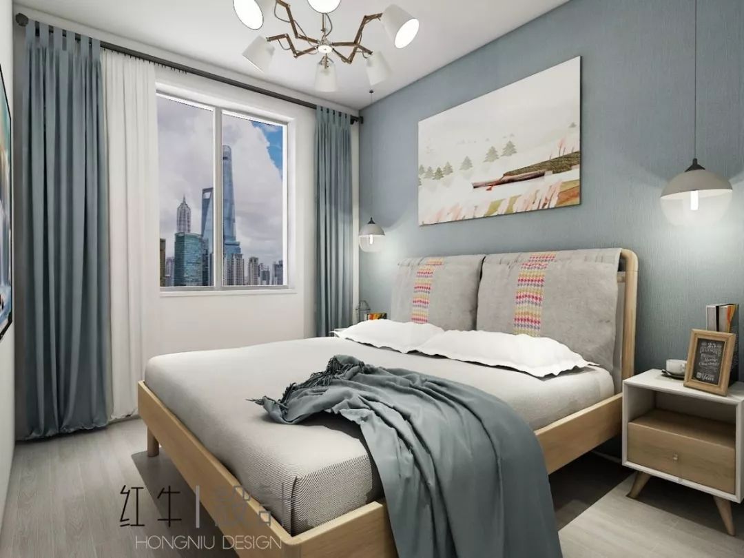 南京老房翻新--“能住”與“好住”之間，就差這點(diǎn)改變！15改造后_次臥室