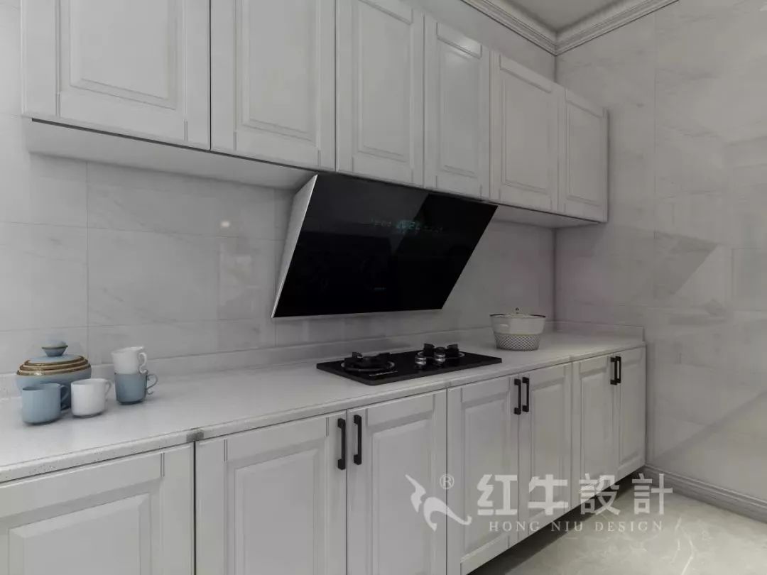 南京老房翻新--即便少掉一個衛(wèi)生間，也要單獨的衣帽間！14仇美蓉_康盛花園115㎡輕奢風格裝修效果圖_廚房