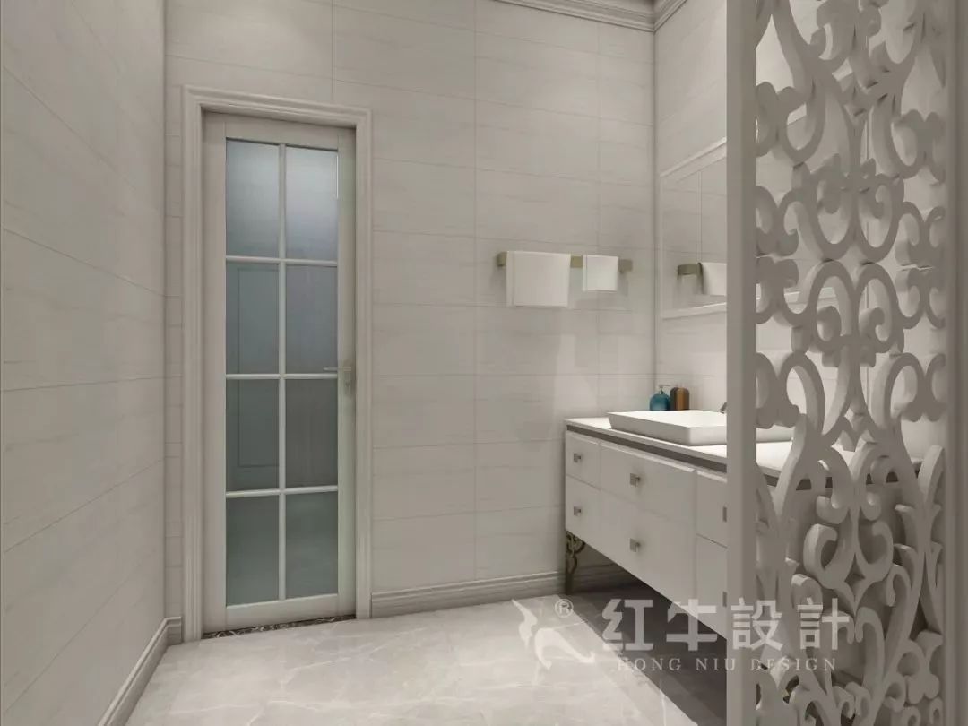 南京老房翻新--即便少掉一個衛(wèi)生間，也要單獨的衣帽間！18仇美蓉_康盛花園115㎡輕奢風格裝修效果圖_衛(wèi)生間