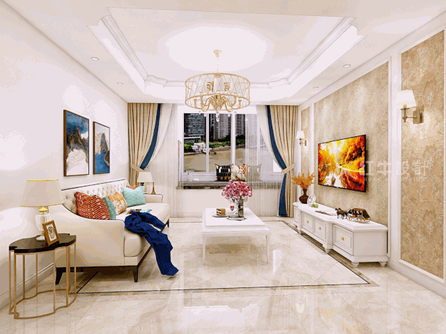 南京恒山花苑106㎡簡歐風(fēng)格--靜享優(yōu)雅生活01設(shè)計師：朱彥