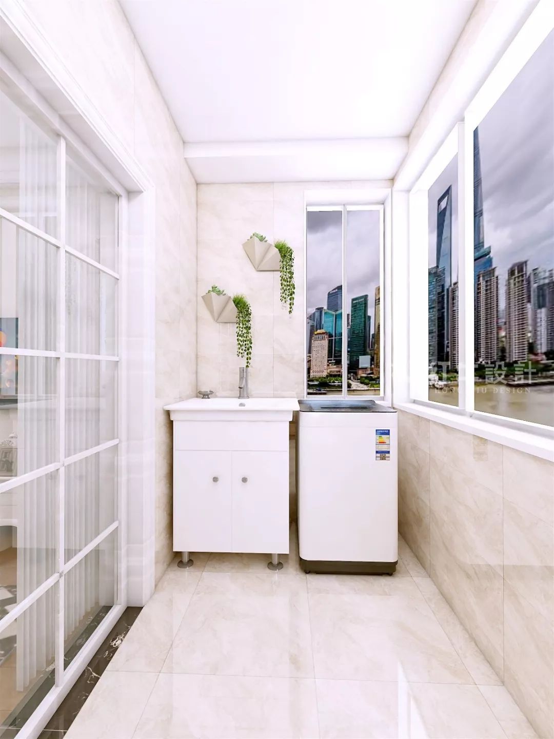 南京恒山花苑106㎡簡歐風(fēng)格--靜享優(yōu)雅生活10陽臺