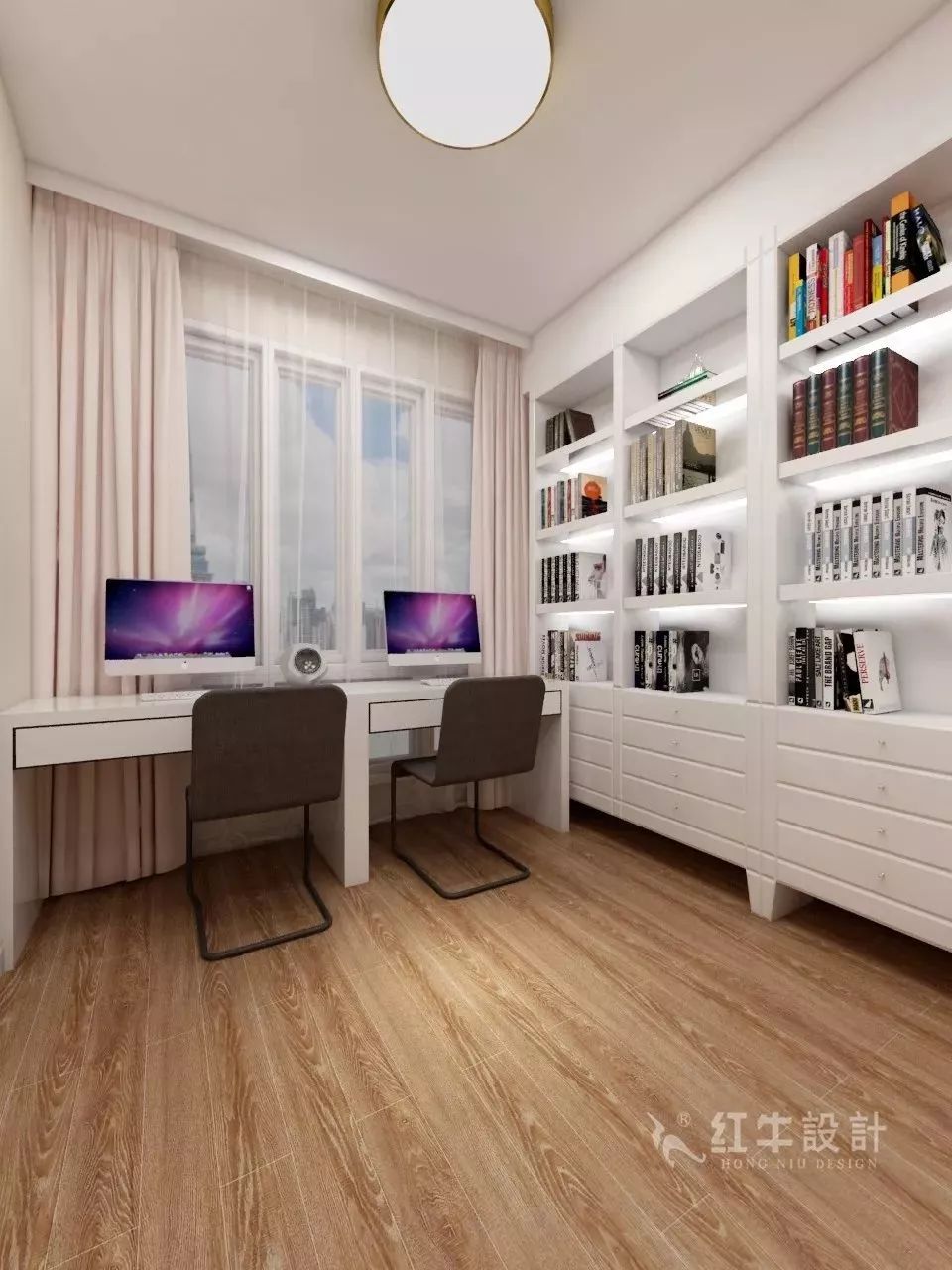南京海賦尚城122㎡現(xiàn)代風(fēng)格--打造高品質(zhì)時尚家居10書房