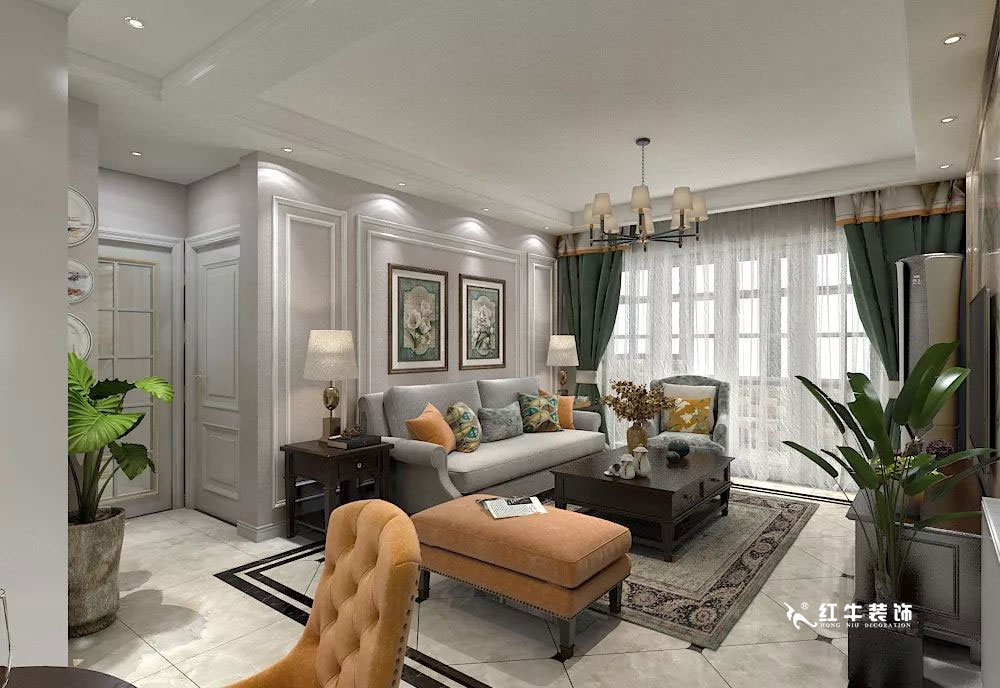 南京萬科光明城市115㎡簡美風(fēng)格--適合三代人的家居環(huán)境02客廳設(shè)計+logo