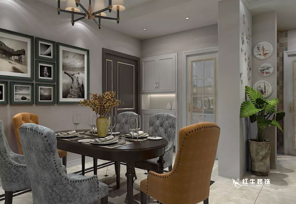 南京萬科光明城市115㎡簡美風(fēng)格--適合三代人的家居環(huán)境04餐廳設(shè)計+logo