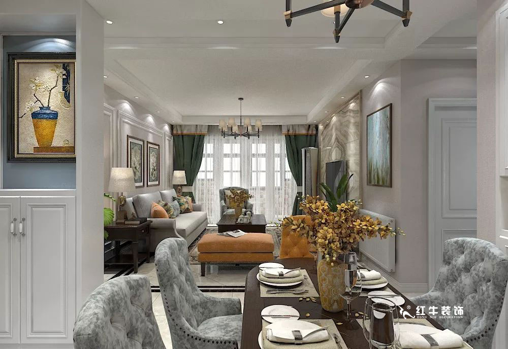 南京萬科光明城市115㎡簡美風(fēng)格--適合三代人的家居環(huán)境05餐廳設(shè)計+logo