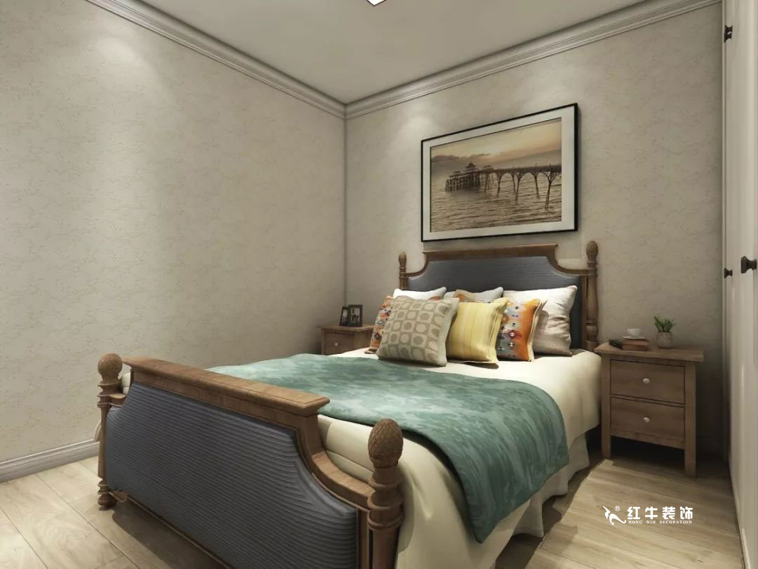 南京萬科光明城市115㎡簡美風(fēng)格--適合三代人的家居環(huán)境11老人房設(shè)計+logo