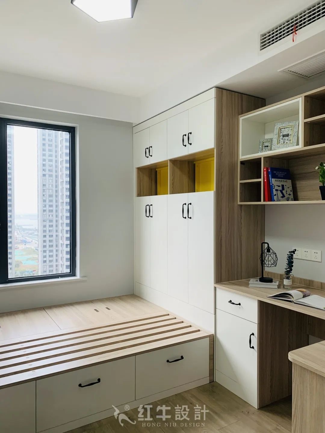 保利國際社區(qū)95㎡北歐風格--記錄毛坯到美家的蛻變過程12實景效果_書房