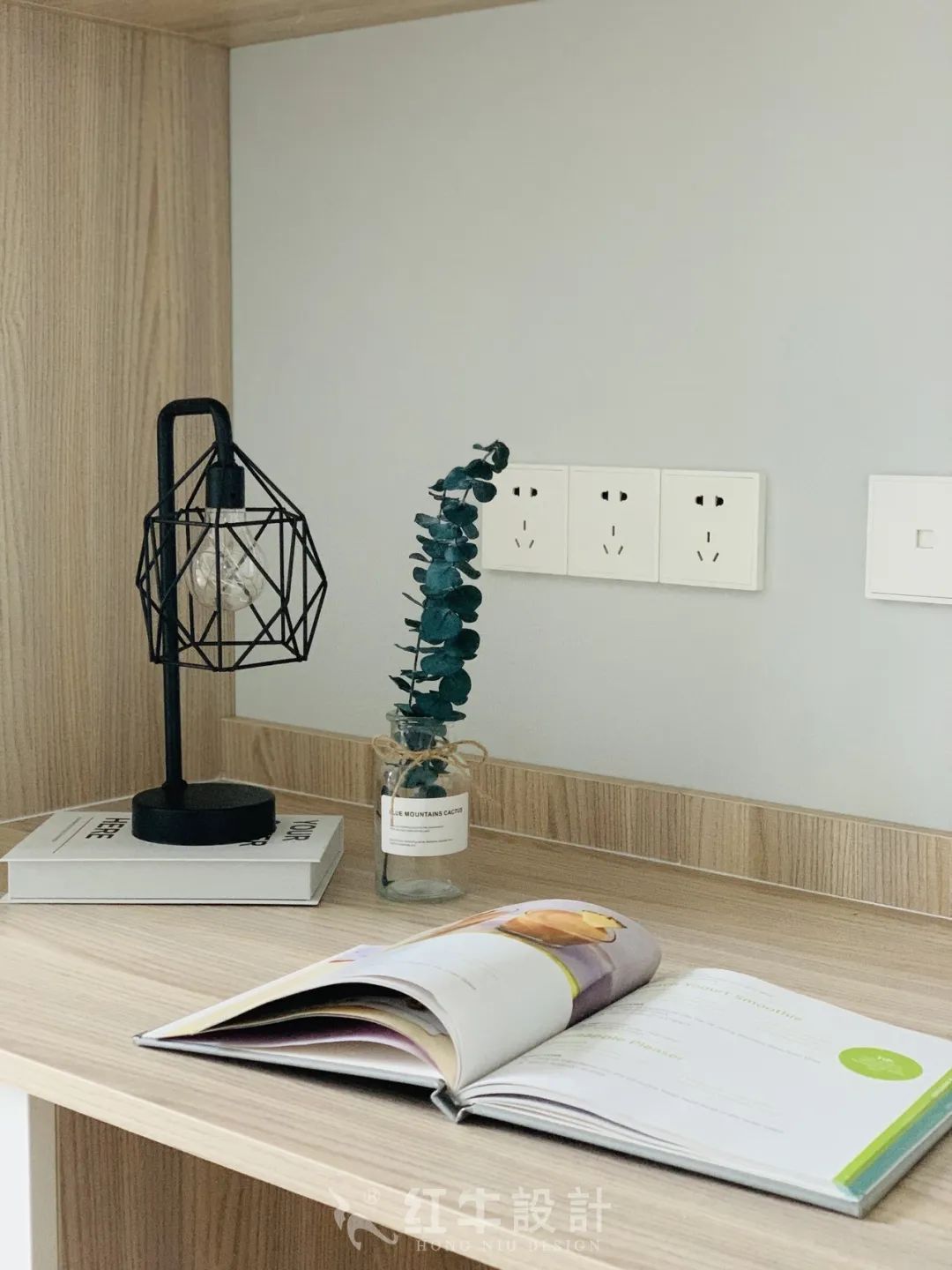 保利國際社區(qū)95㎡北歐風格--記錄毛坯到美家的蛻變過程13實景效果_書房書桌