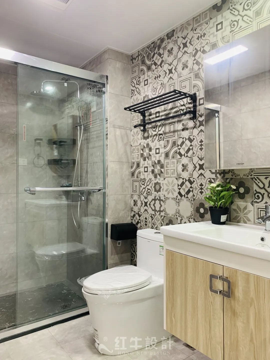 保利國際社區(qū)95㎡北歐風格--記錄毛坯到美家的蛻變過程14實景效果_衛(wèi)生間