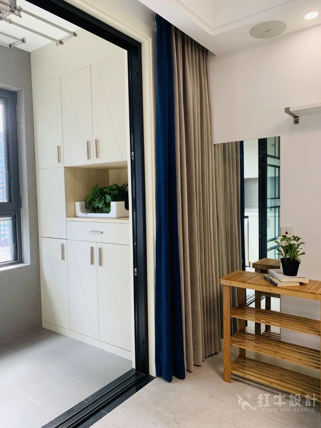 孟憲濤_保利國際社區(qū)115㎡現(xiàn)代北歐--簡潔明亮之家，一人獨居太愜意！08實景效果_陽臺