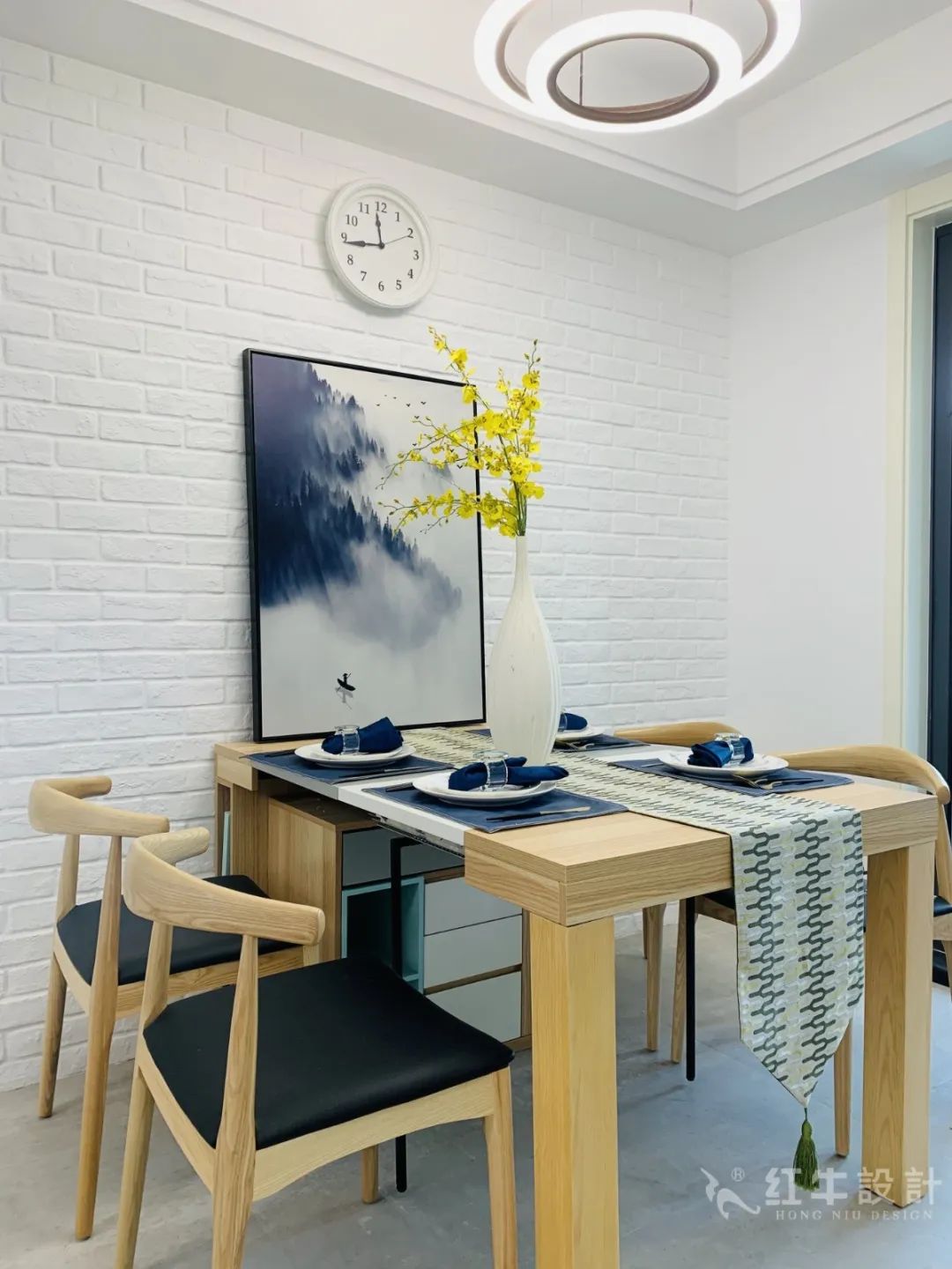 孟憲濤_保利國際社區(qū)115㎡現(xiàn)代北歐--簡潔明亮之家，一人獨居太愜意！11實景效果_餐廳