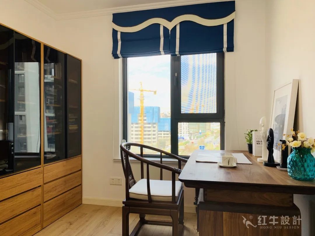 孟憲濤_保利國際社區(qū)115㎡現(xiàn)代北歐--簡潔明亮之家，一人獨居太愜意！17實景效果_書房