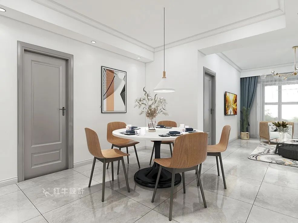 朱明琪_禧和苑89㎡北歐風(fēng)格--經(jīng)典小三房設(shè)計06餐廳設(shè)計