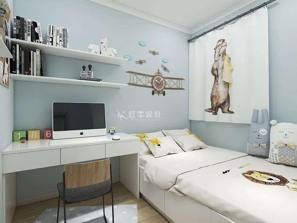 朱明琪_禧和苑89㎡北歐風(fēng)格--經(jīng)典小三房設(shè)計10兒童房設(shè)計