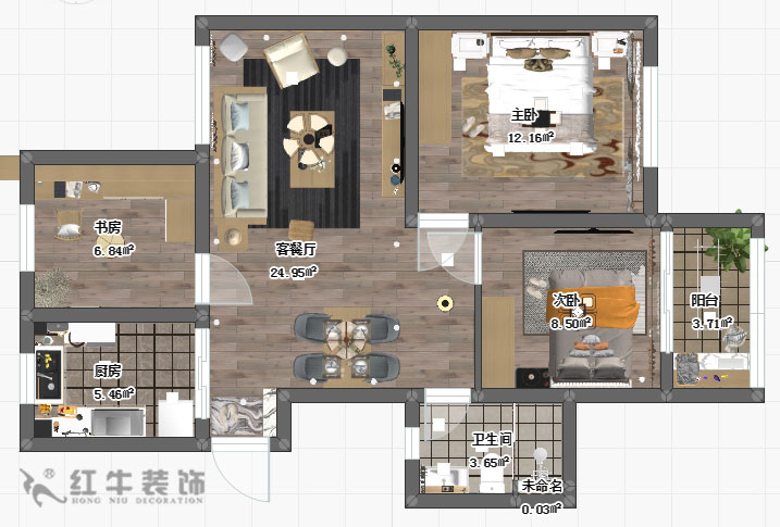 仇美蓉_石埠灣云霞居9-3-609-90㎡-北歐風(fēng)格_平面圖+logo