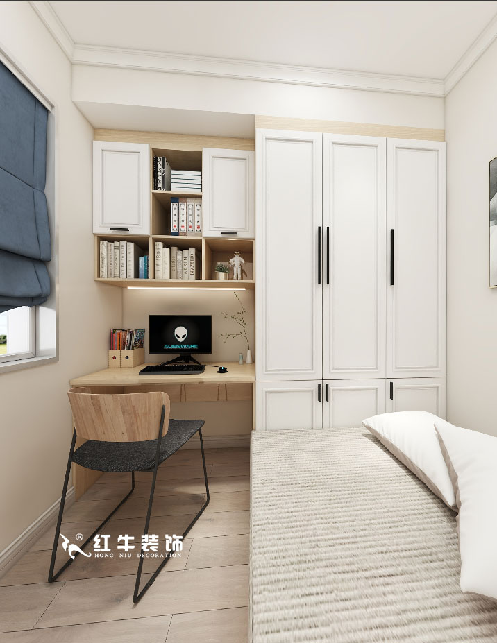 顧娟_金地都會意境118㎡現(xiàn)代風格--弧形沙發(fā)設(shè)計，獨特有創(chuàng)意！10書房設(shè)計+