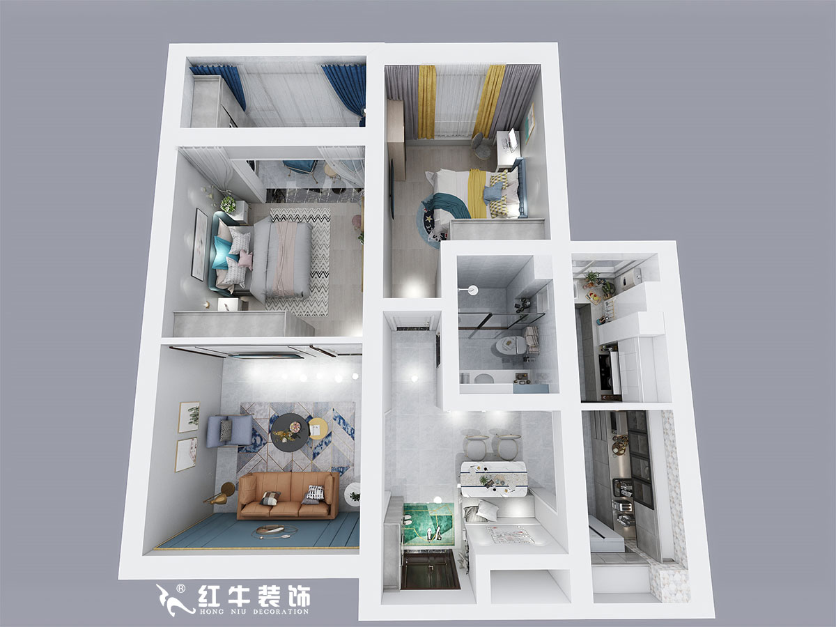 熊皓宇_世茂濱江新城5-3-802-110㎡-現(xiàn)代輕奢風格_鳥瞰圖