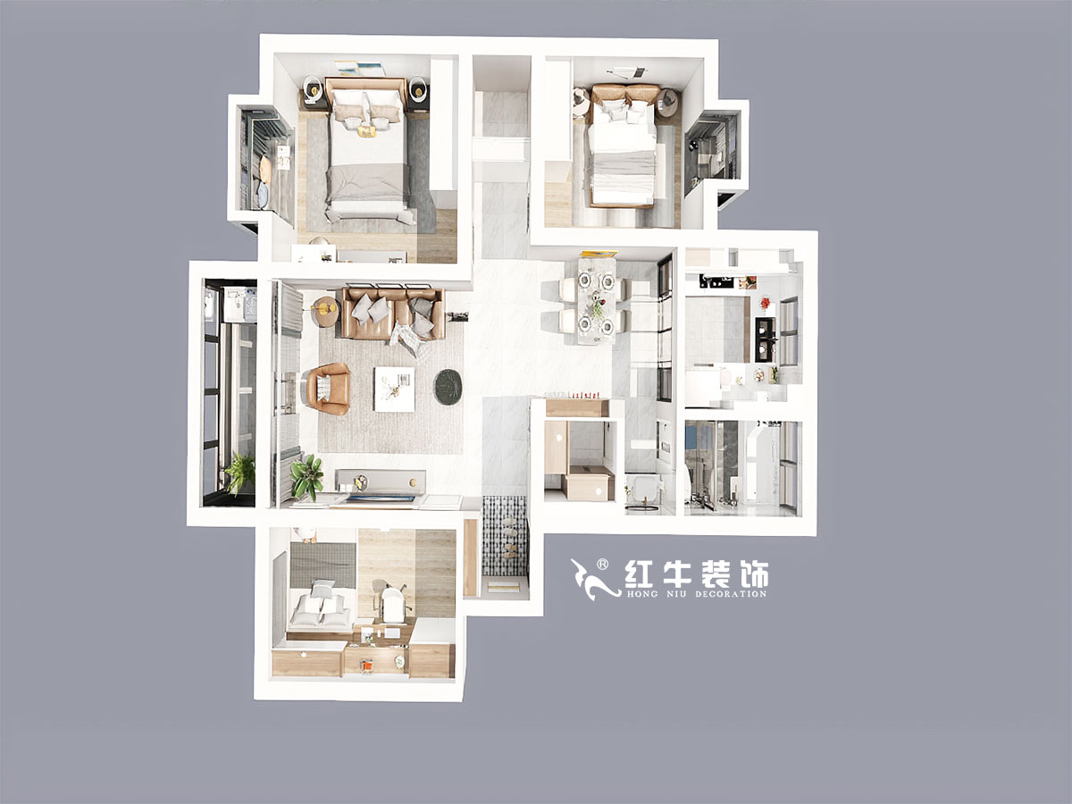 劉小勇_壹城東區(qū)13-206-108㎡-現(xiàn)代簡(jiǎn)約風(fēng)格_鳥(niǎo)瞰圖