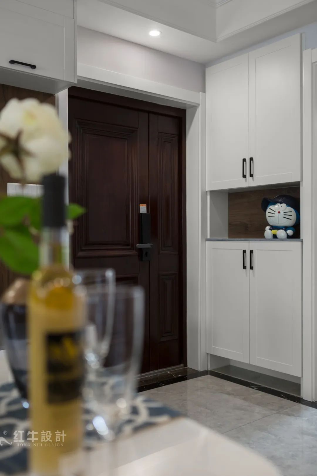 85后夫婦的美式輕奢家，起名“海藍(lán)之謎”！04玄關(guān)柜