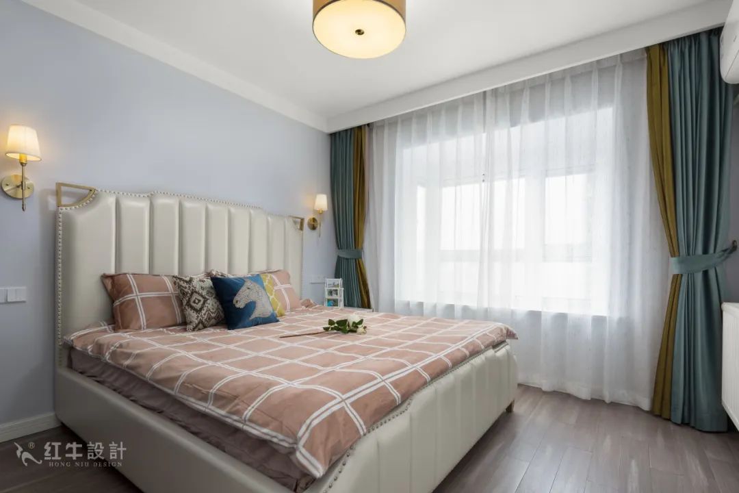 85后夫婦的美式輕奢家，起名“海藍(lán)之謎”！11臥室