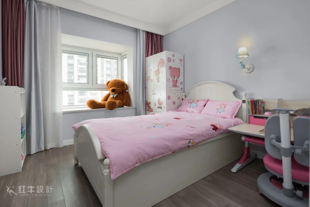 85后夫婦的美式輕奢家，起名“海藍(lán)之謎”！12兒童房