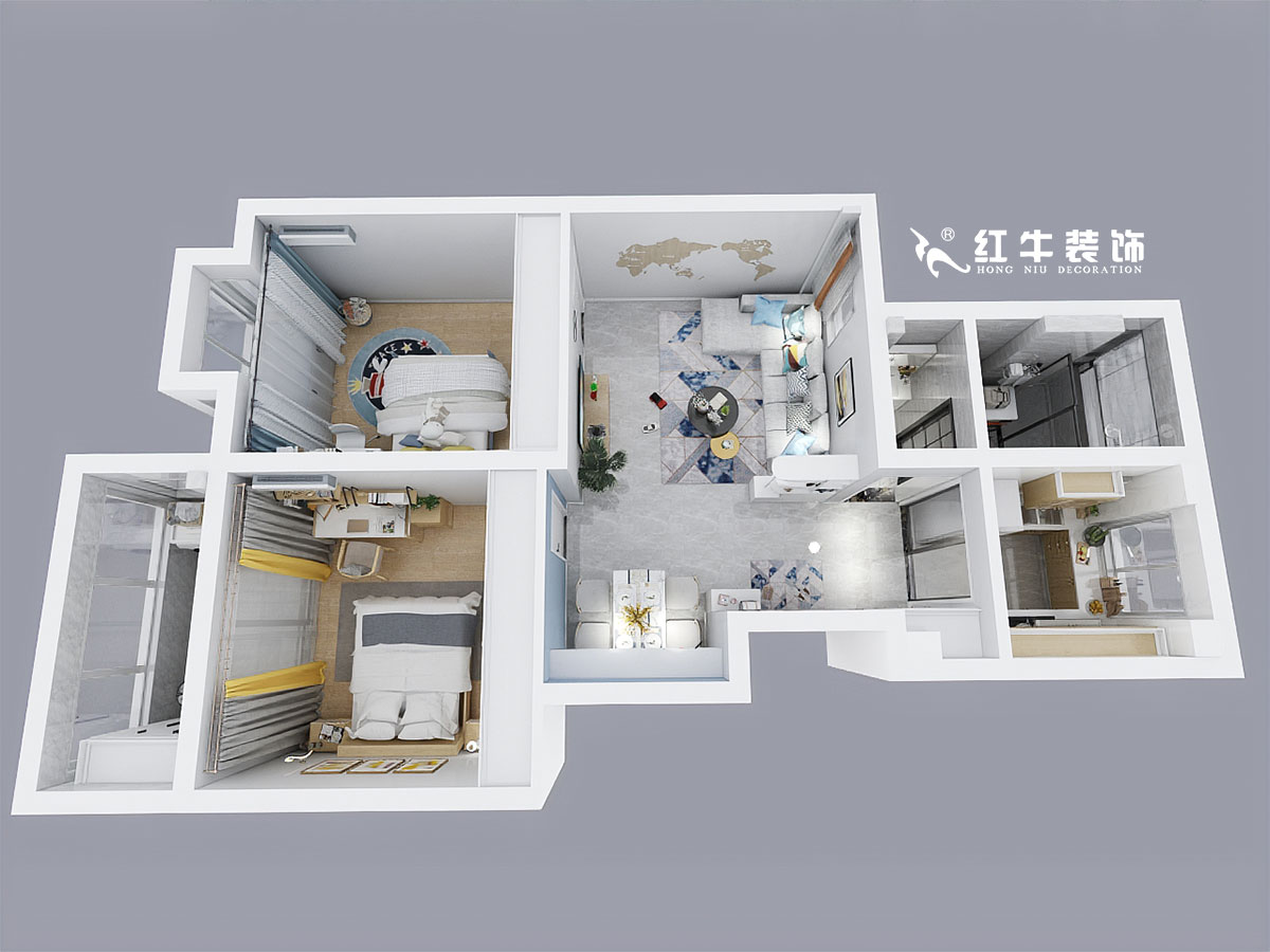 熊皓宇_華靜家園4-2-902-90㎡-現(xiàn)代風(fēng)格00鳥(niǎo)瞰圖