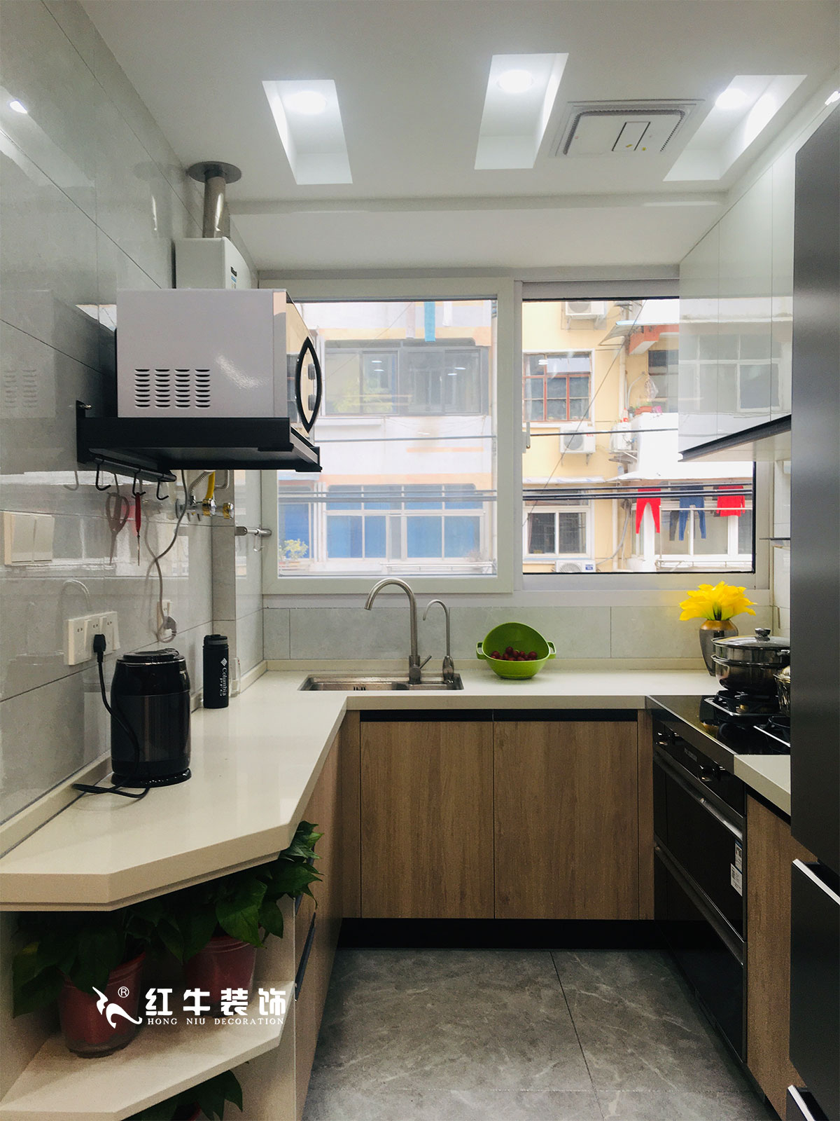 孟憲濤_金盾公寓-65㎡-北歐風(fēng)格_2室1廳1衛(wèi)_全包9萬06廚房-(2)