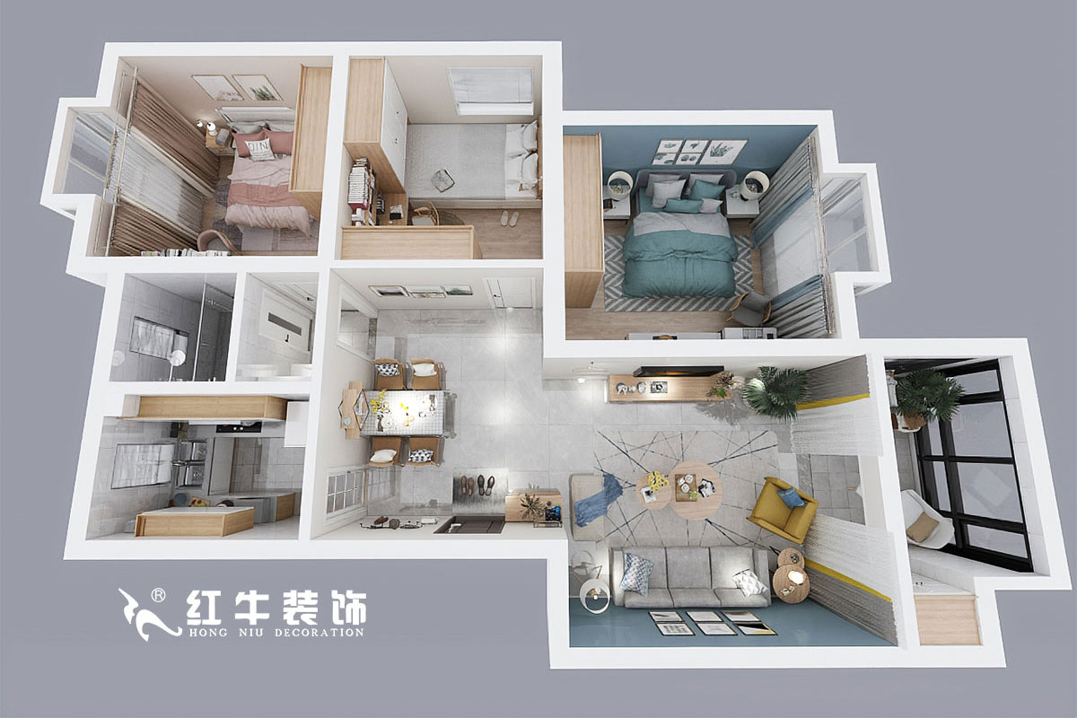 劉小勇_誠品城65-103-100㎡-現(xiàn)代簡約風(fēng)格00鳥瞰圖