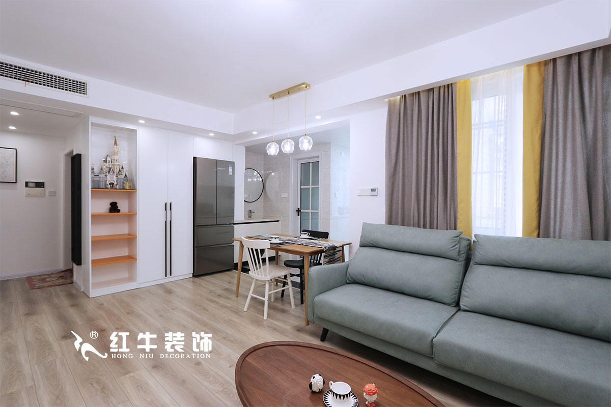 【實景案例】仇美蓉_良辰美景31棟2單元501-82㎡-北歐風(fēng)格_老房裝修2室2廳1衛(wèi)_全包11萬01客餐廳IMG_0069