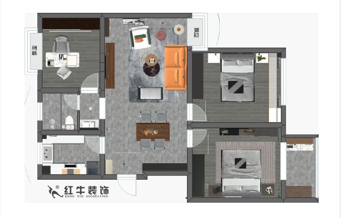 陸利民_時光澔韻華盛園9-2-801-103㎡-現(xiàn)代簡約風(fēng)格00彩平圖