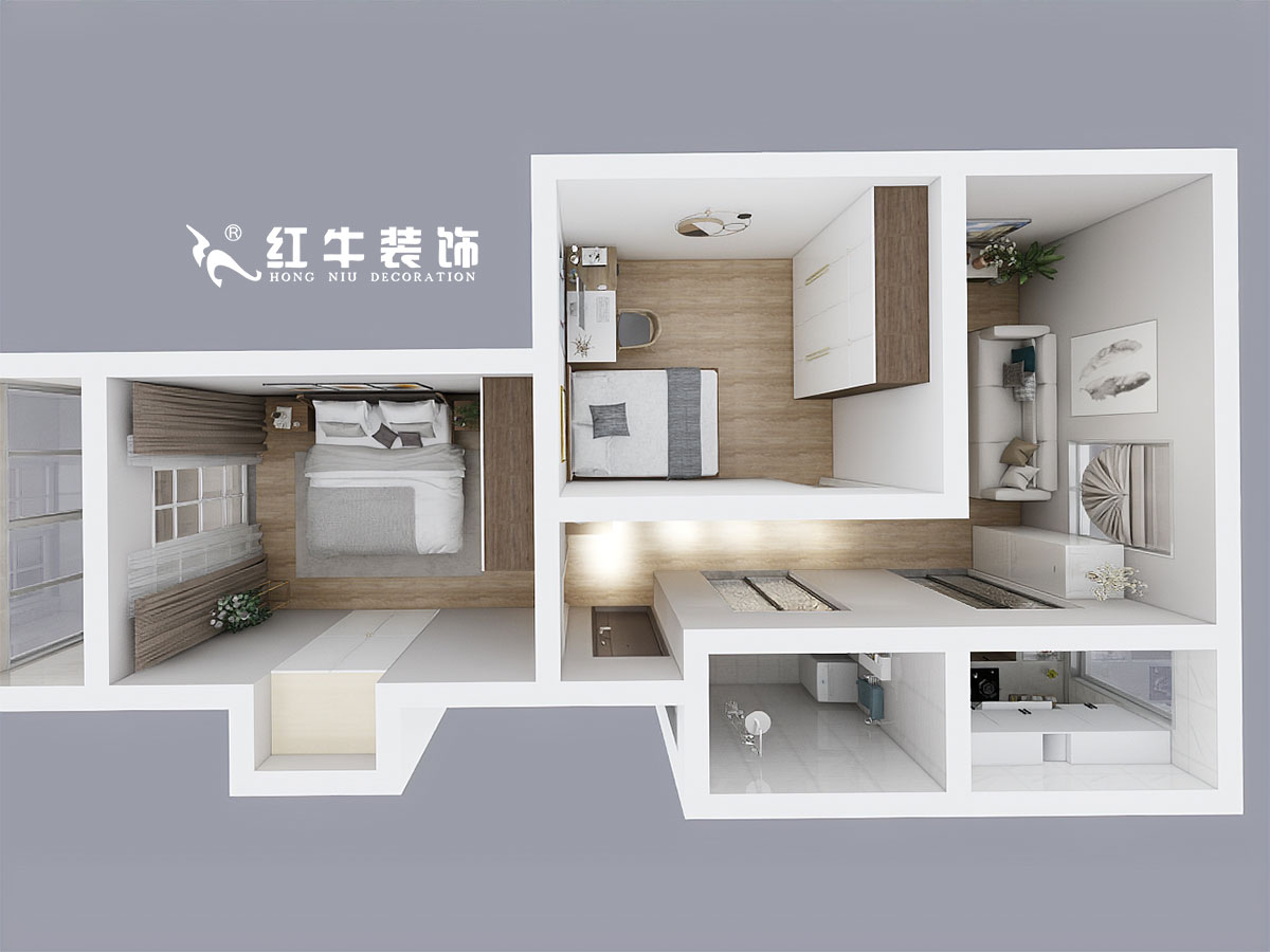 魏明花_西華東村11-3-605-60㎡-簡(jiǎn)約風(fēng)格00鳥瞰圖