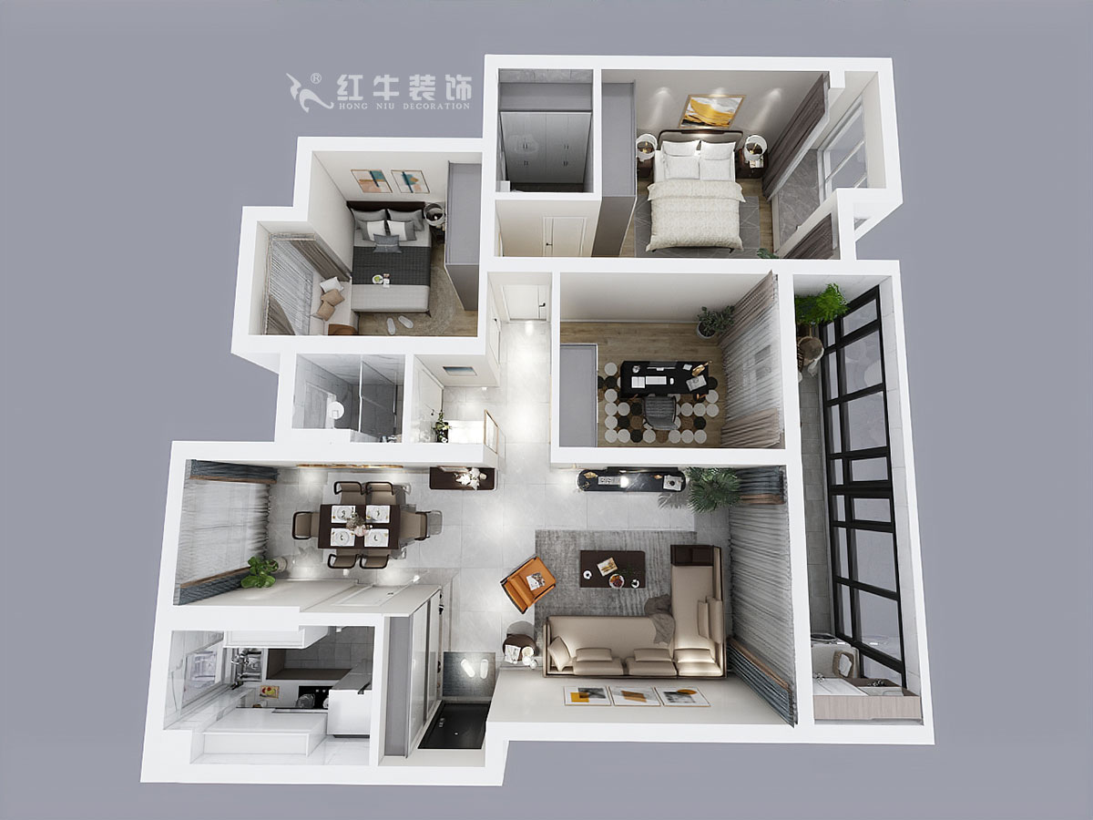 吳波_萊蒙水榭陽(yáng)光10-1-901-107㎡-現(xiàn)代輕奢風(fēng)格_3室2廳2衛(wèi)(老房裝修)_成品家¥168676_全包16