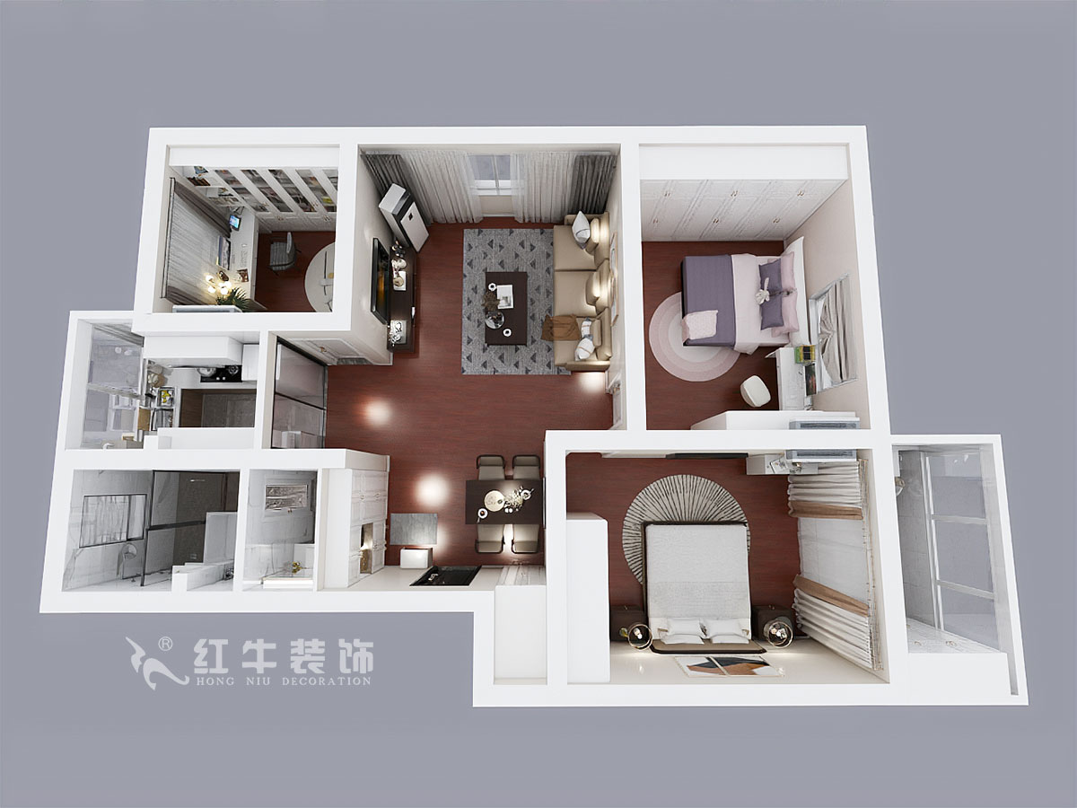 顧娟_怡居園5-19-302-102㎡-現(xiàn)代風(fēng)格_3室2廳1衛(wèi)（老房裝修）_定制家￥130000_全包13萬00_04鳥瞰圖