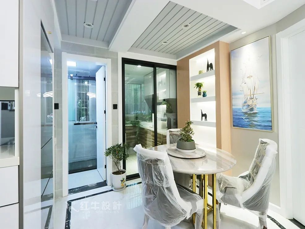 賈庭_景明佳苑75㎡現(xiàn)代簡(jiǎn)約--看小戶(hù)型如何擠出3間臥室08餐廳