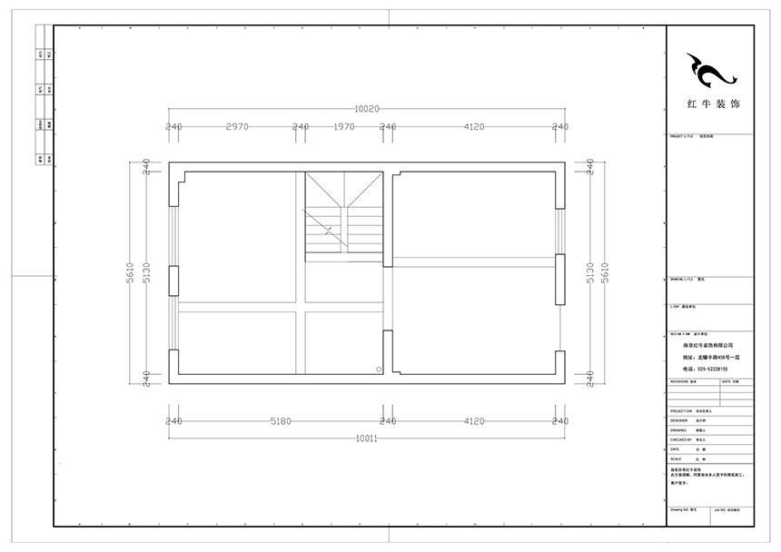 陸利民_香地美舍602-156㎡-新中式風(fēng)格_5室2廳3衛(wèi)（新房裝修）_定制家￥208000_全包25萬00_01一層原始結(jié)構(gòu)圖