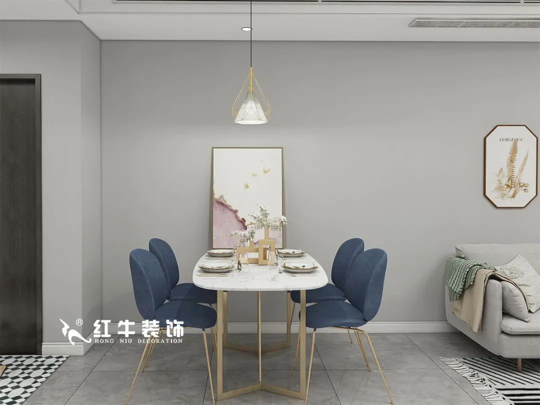 劉萍萍_仙龍灣山莊90㎡輕奢風(fēng)格｜加入一點(diǎn)金屬線條，這個(gè)家高級(jí)又溫柔！04