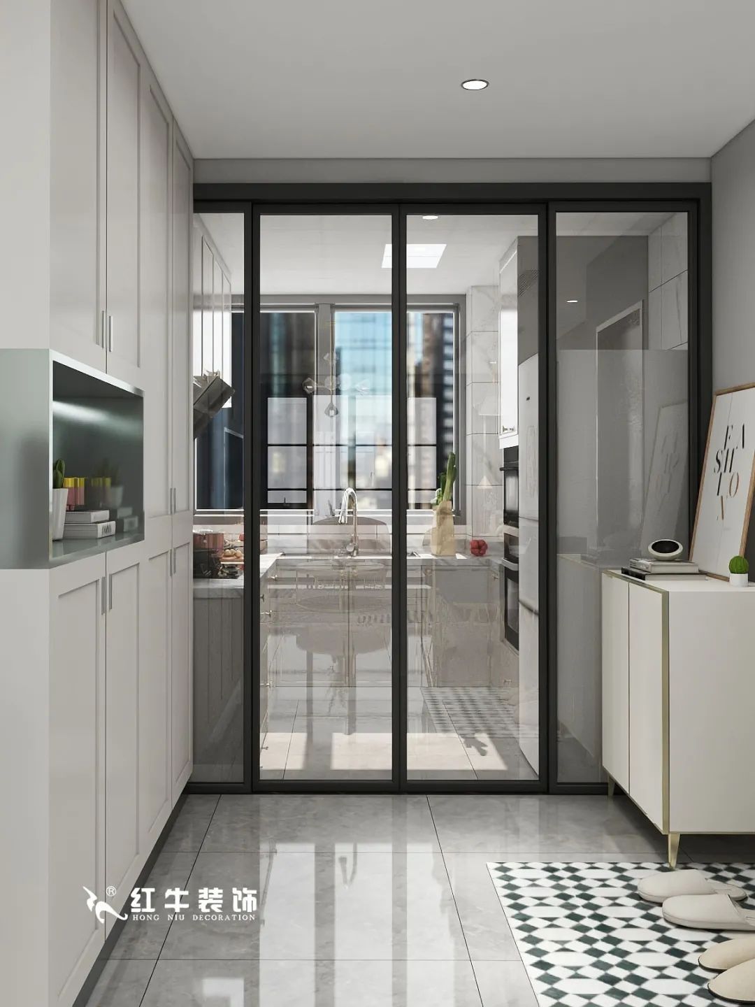 劉萍萍_仙龍灣山莊90㎡輕奢風(fēng)格｜加入一點(diǎn)金屬線條，這個(gè)家高級(jí)又溫柔！06