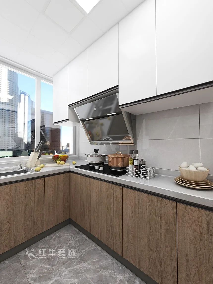 沙發(fā)不要靠墻，這樣設(shè)計(jì)才夠別致?。櫨阓東城水岸115㎡現(xiàn)代風(fēng)格_3室2廳1衛(wèi)_舊房裝修_全包17萬(wàn)）08