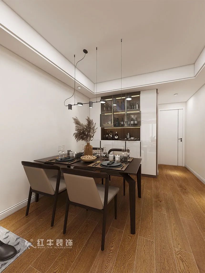 沙發(fā)不要靠墻，這樣設(shè)計(jì)才夠別致！（顧娟_東城水岸115㎡現(xiàn)代風(fēng)格_3室2廳1衛(wèi)_舊房裝修_全包17萬(wàn)）09