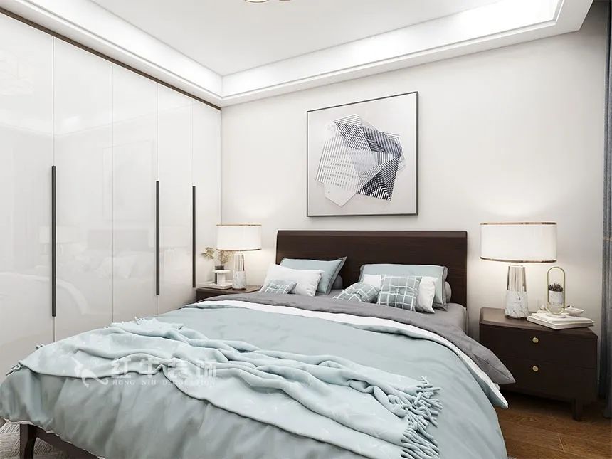 沙發(fā)不要靠墻，這樣設(shè)計(jì)才夠別致！（顧娟_東城水岸115㎡現(xiàn)代風(fēng)格_3室2廳1衛(wèi)_舊房裝修_全包17萬(wàn)）11