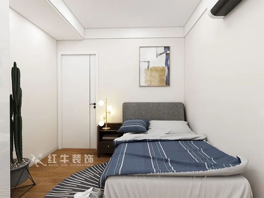 沙發(fā)不要靠墻，這樣設(shè)計(jì)才夠別致?。櫨阓東城水岸115㎡現(xiàn)代風(fēng)格_3室2廳1衛(wèi)_舊房裝修_全包17萬(wàn)）13