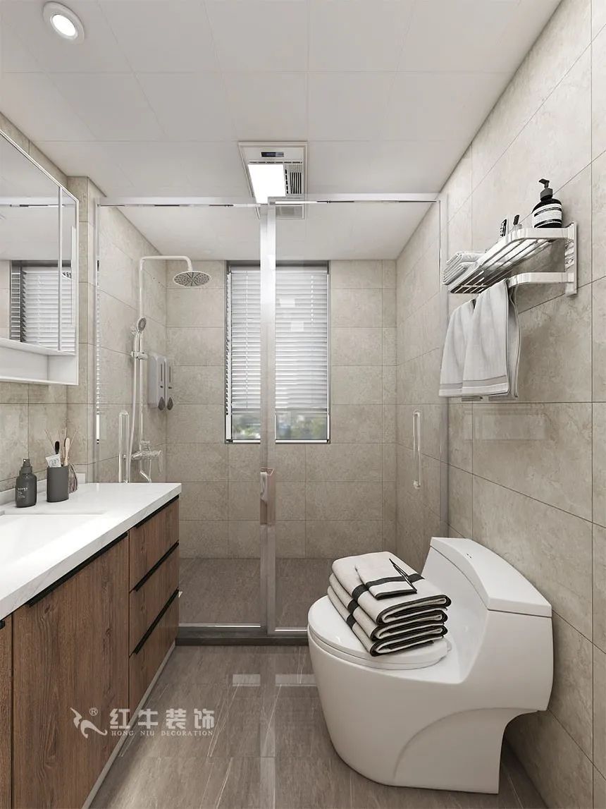 沙發(fā)不要靠墻，這樣設(shè)計(jì)才夠別致！（顧娟_東城水岸115㎡現(xiàn)代風(fēng)格_3室2廳1衛(wèi)_舊房裝修_全包17萬(wàn)）15