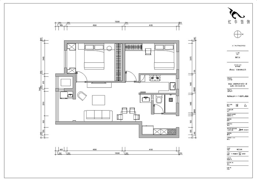 朱明琪_紫楊佳園24-3-910-87㎡-現(xiàn)代簡約風格_2室2廳1衛(wèi)（新房裝修）_成品家￥120000_全包10萬00_02平面布置圖