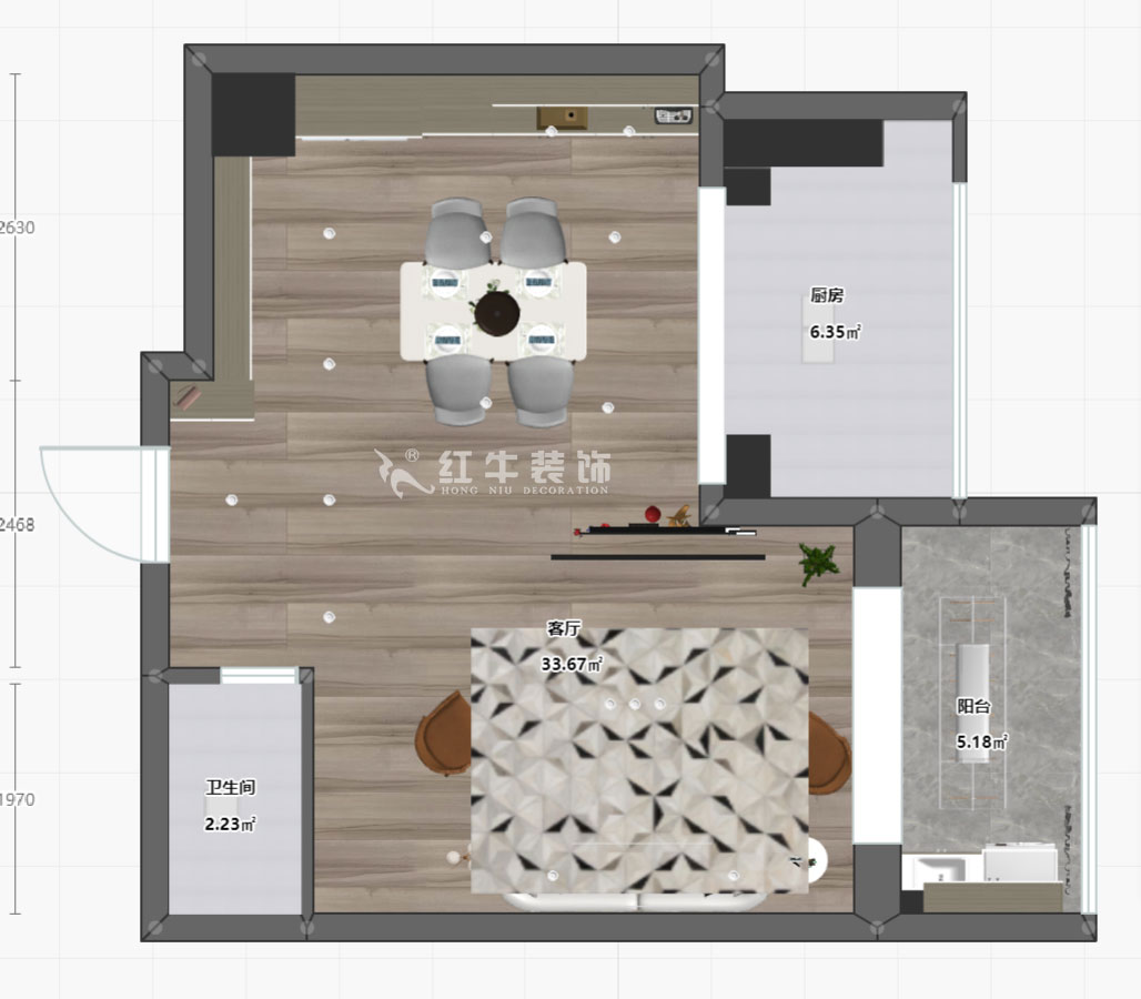 陸利民｜圣淘沙6-711-120㎡-現(xiàn)代風格｜復式｜2室2廳2衛(wèi)｜新房裝修｜定制家￥162600｜全包16