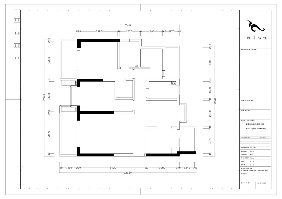 陸利民｜燕江府5-104-125㎡-地中海風(fēng)格｜3室2廳2衛(wèi)｜定制家￥201000｜全包20萬(wàn)｜00_01原始結(jié)構(gòu)圖